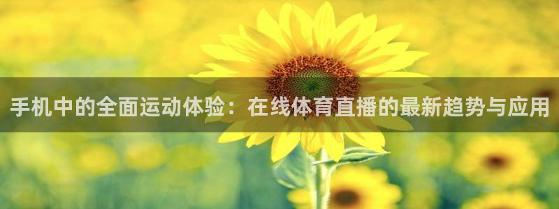 玩球直播免费下载：手机中的全面运动体验：在线体育直播的最新趋势与应用